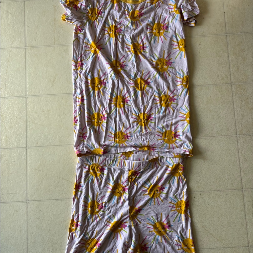 Sun Print Pajama Set
